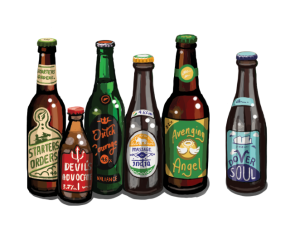 Beer bottles
